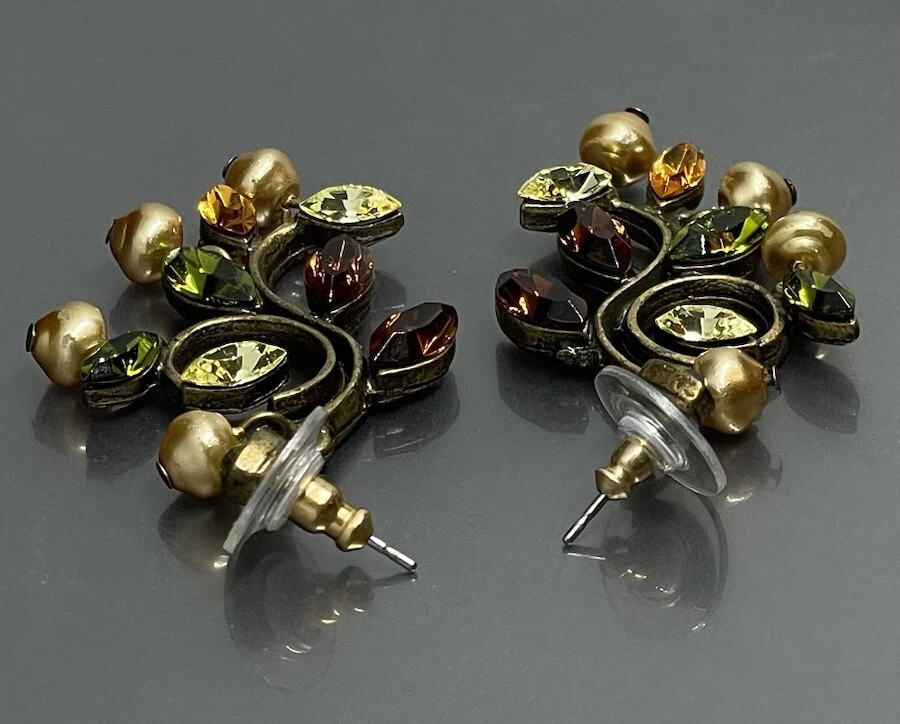 Pendientes para mujer Sweet Romance EE. UU. diamantes de imitación de cristal perforados Foto 3 de 4