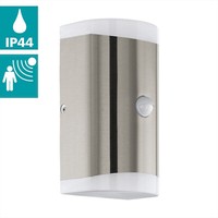 Led AußEn Wandleuchte 2X4,6W Sensor Edelstahl Warmweiss IP44 Eglo Carpinera