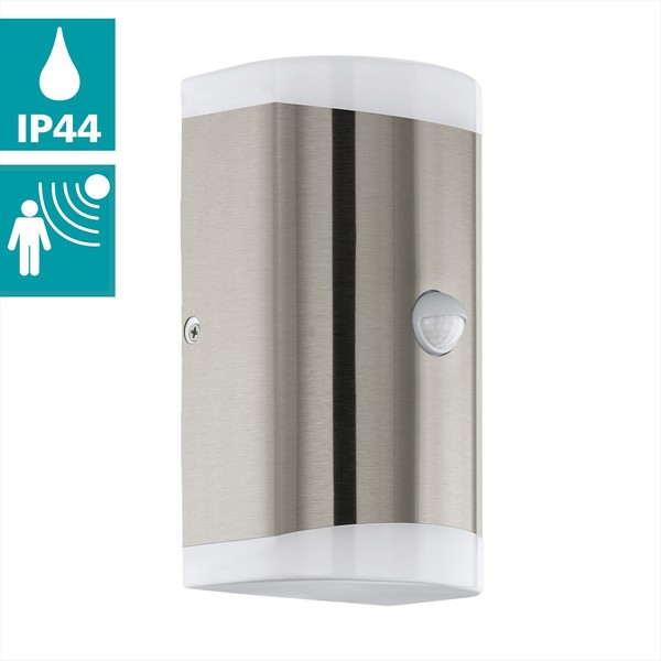 Led AußEn Wandleuchte 2X4,6W Sensor Edelstahl Warmweiss IP44 Eglo Carpinera-image