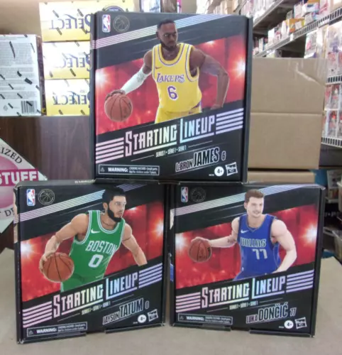 2022 SERIES #1 LEBRON JAMES + LUKA DONCIC + JAYSON TATUM STARTING LINEUP LOT