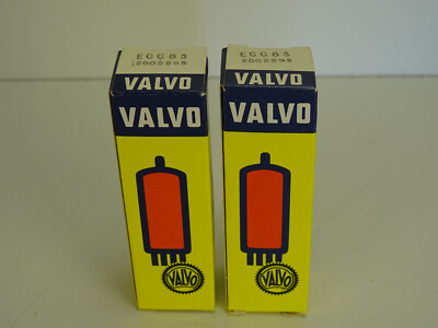 VALVO ECC83 2x TUBES NOS NEW BOXED