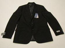 NWT Mens KENNETH COLE REACTION Black Flex Coat Blazer Suitcoat Jacket 38 Regular