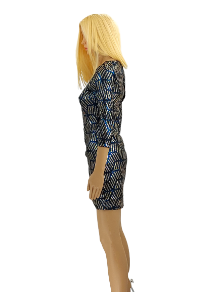 eye makeup for a gold dress Charlotte Rose Gold Sequin Maxi Dress with Cape Detail – Frock and Frill main image 0