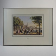 Dresden um 1855 Stich-Nachdruck, ca.27,9 x 33,4cm im Rahmen