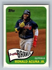 Ronald Acuna Jr 2021 Topps 1965 REDUX T65-6 Baseball MLB Card Atlanta Braves