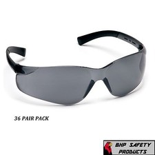 PYRAMEX ZTEK SAFETY GLASSES SMOKE GRAY LENS WORK EYEWEAR S2520S Z87  36 PAIR 