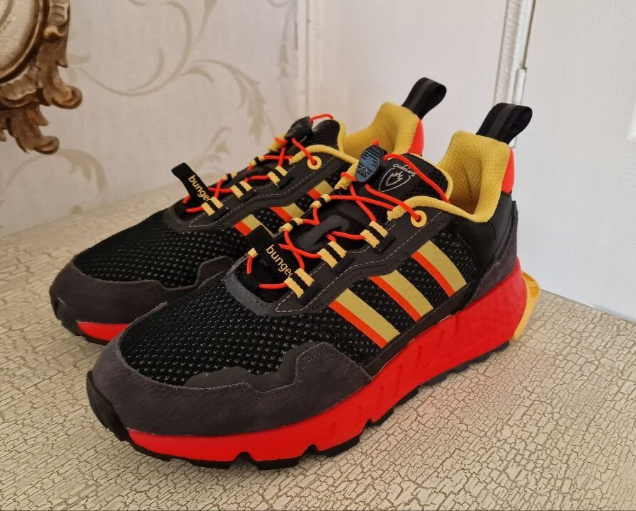Adidas X Marvel Black Red Yellow Unisex Men Women Trainers Bungee