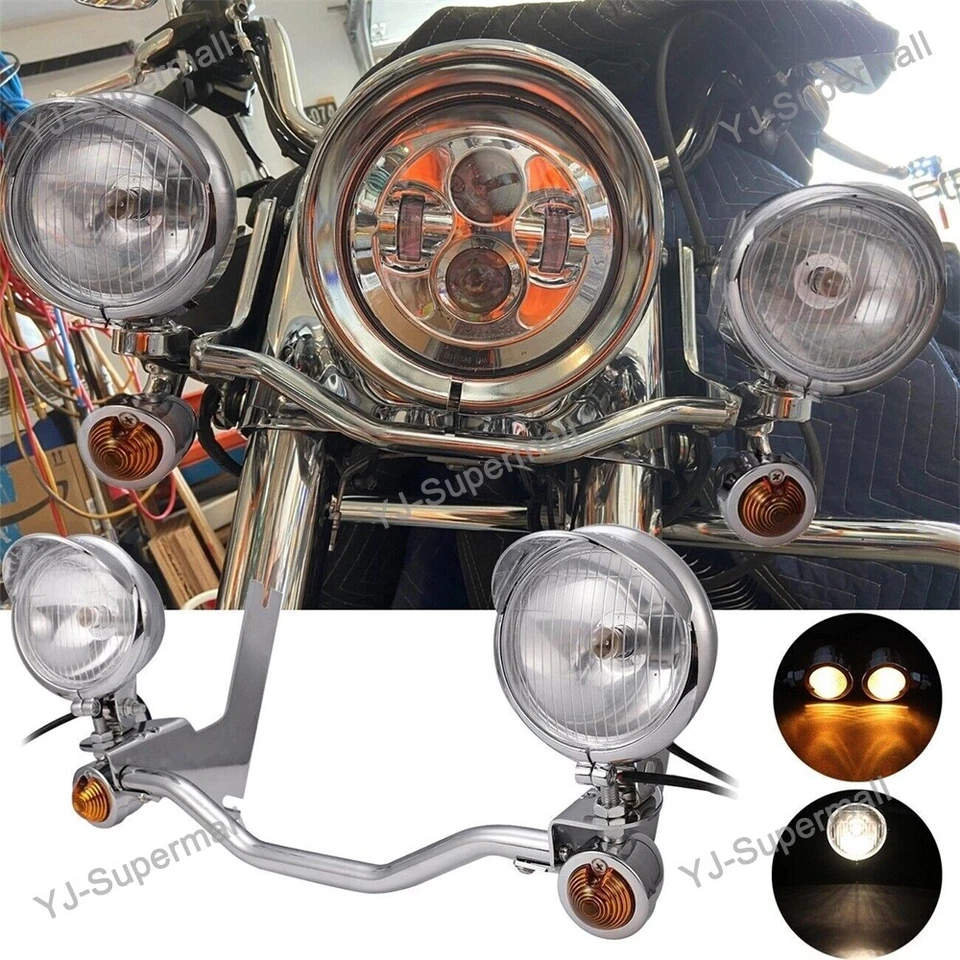 LED Passing Light Bar Turn Signals Bar For Honda VTX 1800 C R S RETRO Cruiser US — 第 2/4 张图片
