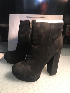suede platform booties