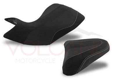 DUCATI Multistrada 1200/1260 2015-2019 Volcano Design Sitzbezug Weiß Rutschfest