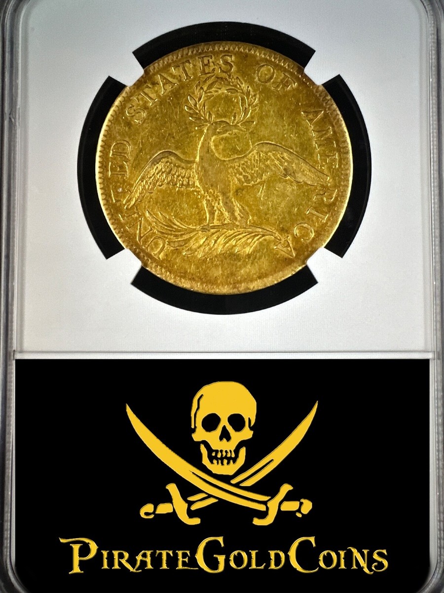 U.S. 1795 $10 13 LEAVES NGC 55 LIBERTY BUST UNITED STATES GOLD