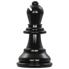 MegaChess 6 Inch Dark Plastic Bishop Giant Chess Piece