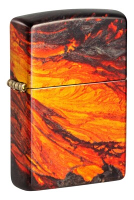 Zippo Windproof Lighter with Lava Flow Wrap Around Design, 48622,  New In Box