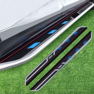 2x For Audi Q7 2016-2023 2024 Fixed Running Board Side Step Nerve Bar