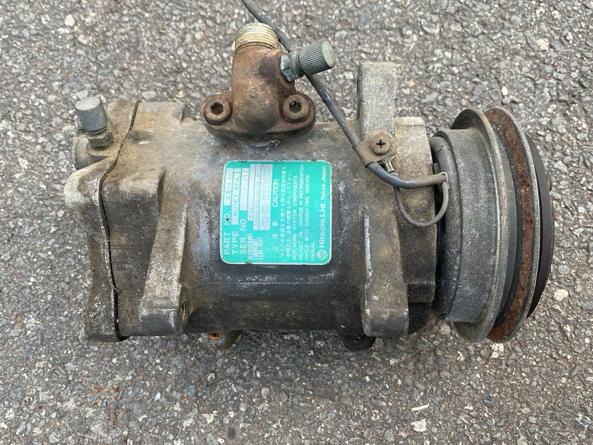 Datsun 280ZX L28 Engine A/C Compressor OEM Hitachi Type Part No