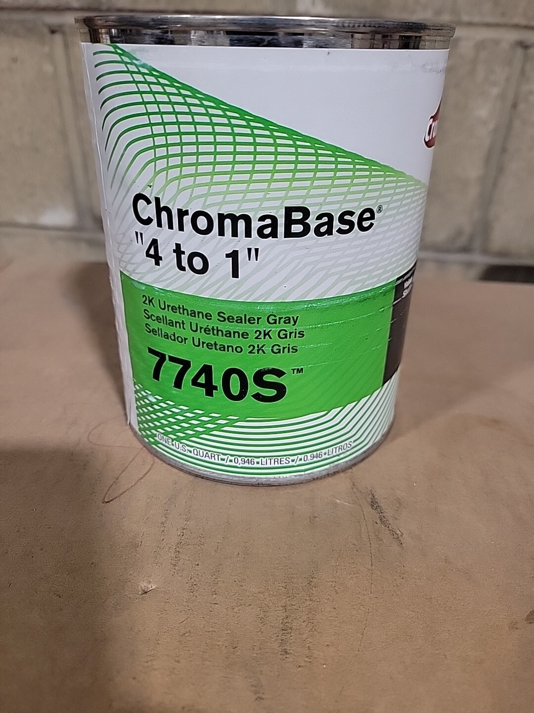 Chromabase 7740s QUART Axalta 2k Urethane Sealer 41 gray vs4 QUART CAN