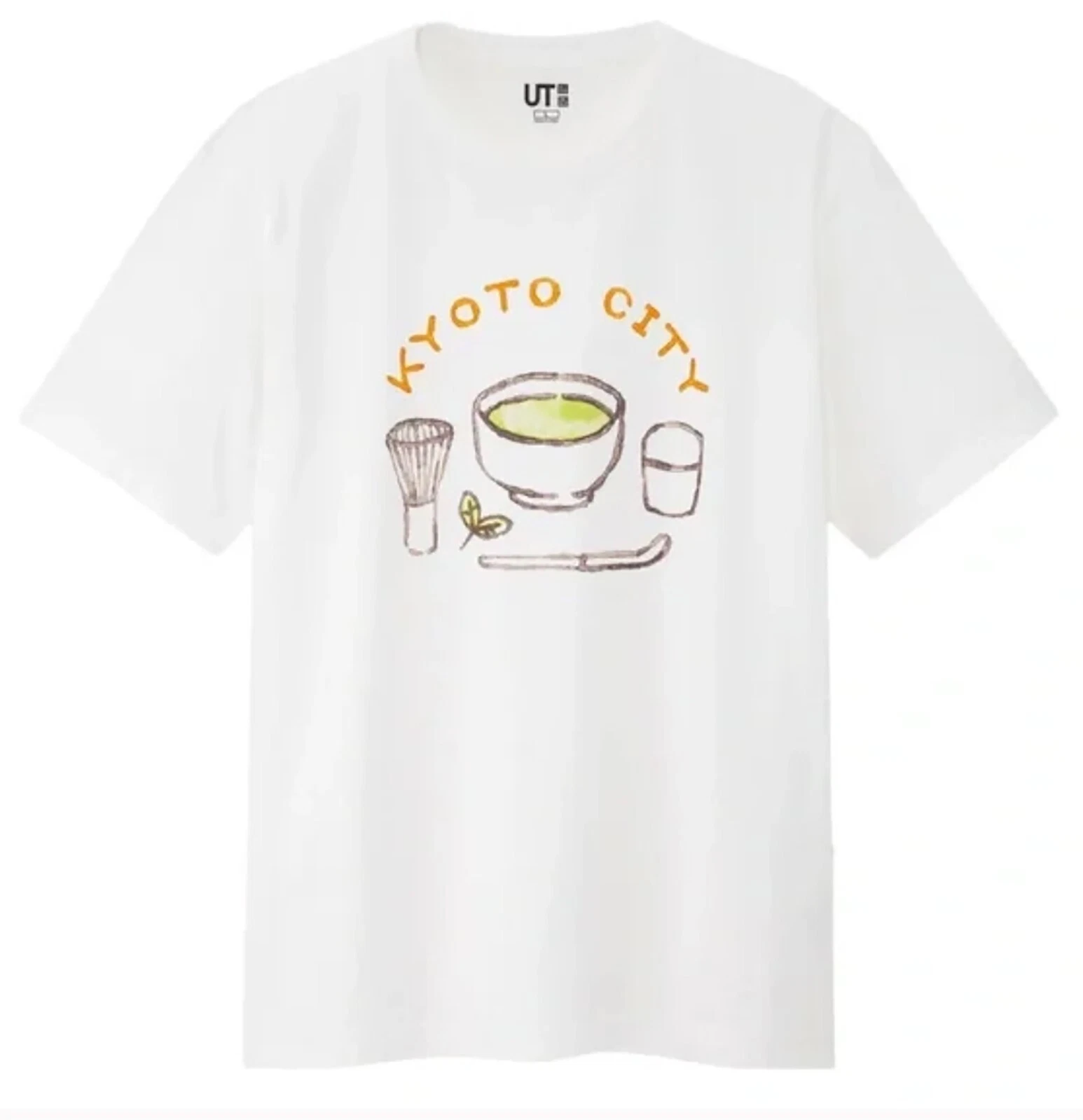 NWT Kyoto City Japan Quality Matcha Soft Cotton T-shirt Tee Uniqlo Unisex S