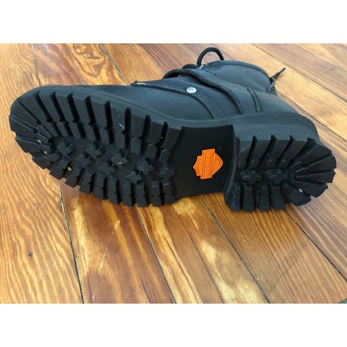 Botas Harley Davidson de cuero negras talla 7,5 - Imagen 3 de 4