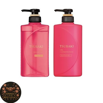 TSUBAKI shiseido FINE TODAY TSUBAKI Oil Shampoo Conditioner Pump Pair Japan