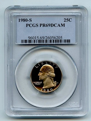 1980-S Washington Quarter Proof — photo from another recent sale
