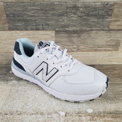 New Balance 574 v2 Womens Golf Shoes Sz 7.5 D Running White Lace-Up Sneakers