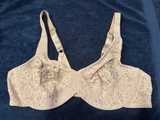 Wacoal 65547 Halo Lace Full Figure Lacey Bra Latte Brown Size 36C