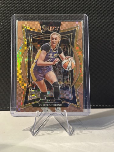 2025 Panini Select WNBA CAMERON BRINK BRONZE CHECKER PRIZM CONCOURSE LEVEL #/49