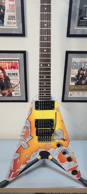 Dean Dime VX Custom Primal Concrete Sledge Skin, Top Mount Floyd Rose Conversion