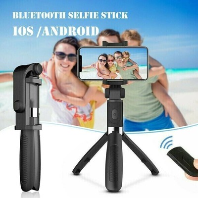 Extendable Bluetooth Selfie Stick with Remote & Extensible Pole for Smartphones