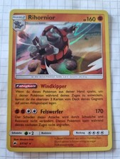 Pokémonkarte Rihornior 67/147 Holo Nacht in Flammen Original SELTEN