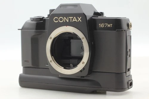 [N MINT ] Contax 167MT 35mm Film Camera w/ P-5 Battery Holder From JAPAN #758 D