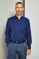 Double Two Cotton Long Sleeve Shirt For Men's in 2 Colours, 15" to 23" Sizes