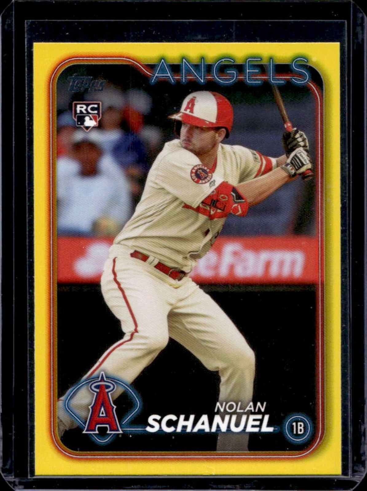 2024 Topps Nolan Schanuel RC Yellow Rookie #53 Angels