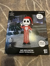 Gemmy 4 Ft Disney Nightmare Before Christmas Jack Skellington Inflatable Lighted