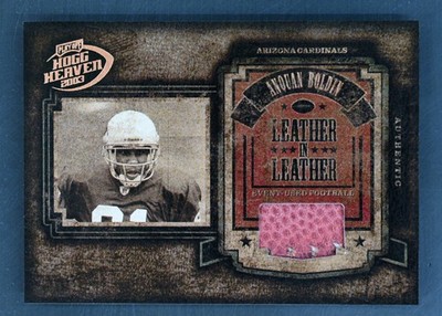 2003 Playoff Hogg Heaven #LL-20 Anquan Boldin /250 Leather on Leather Arizona