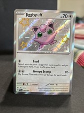 Pokemon TCG Paldean Fates Jigglypuff Card 198/091 Shiny Holo Rare on eBay