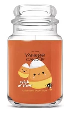 YANKEE CANDLE Trick or Treat LARGE JAR CANDLE 22OZ NEW HALLOWEEN Label