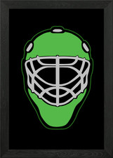 Goalie mask Framed Wall Art Poster Canvas Print Picture