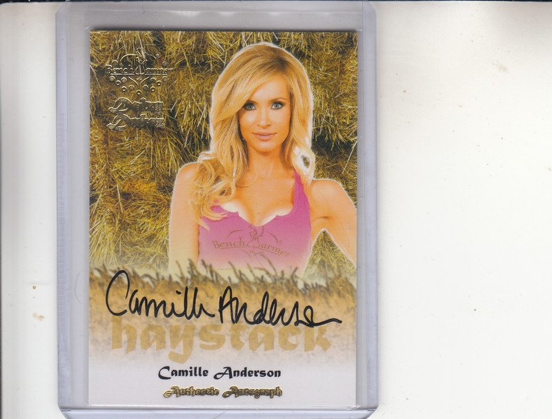 2015 Benchwarmer Daizy Dukez Camille Anderson Haystack Autograph Card