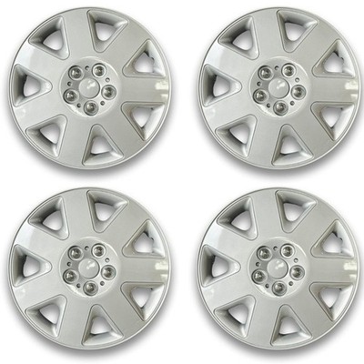 SATZ 4 x 15 ZOLL (15'') RADKAPPEN ABDECKUNG RADZIERBLENDEN REIFENDECKEL SILBER x4 PACK