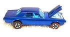 Vintage Hot Wheels Redline 1968 Blue Custom Cougar  Blue Interior USA