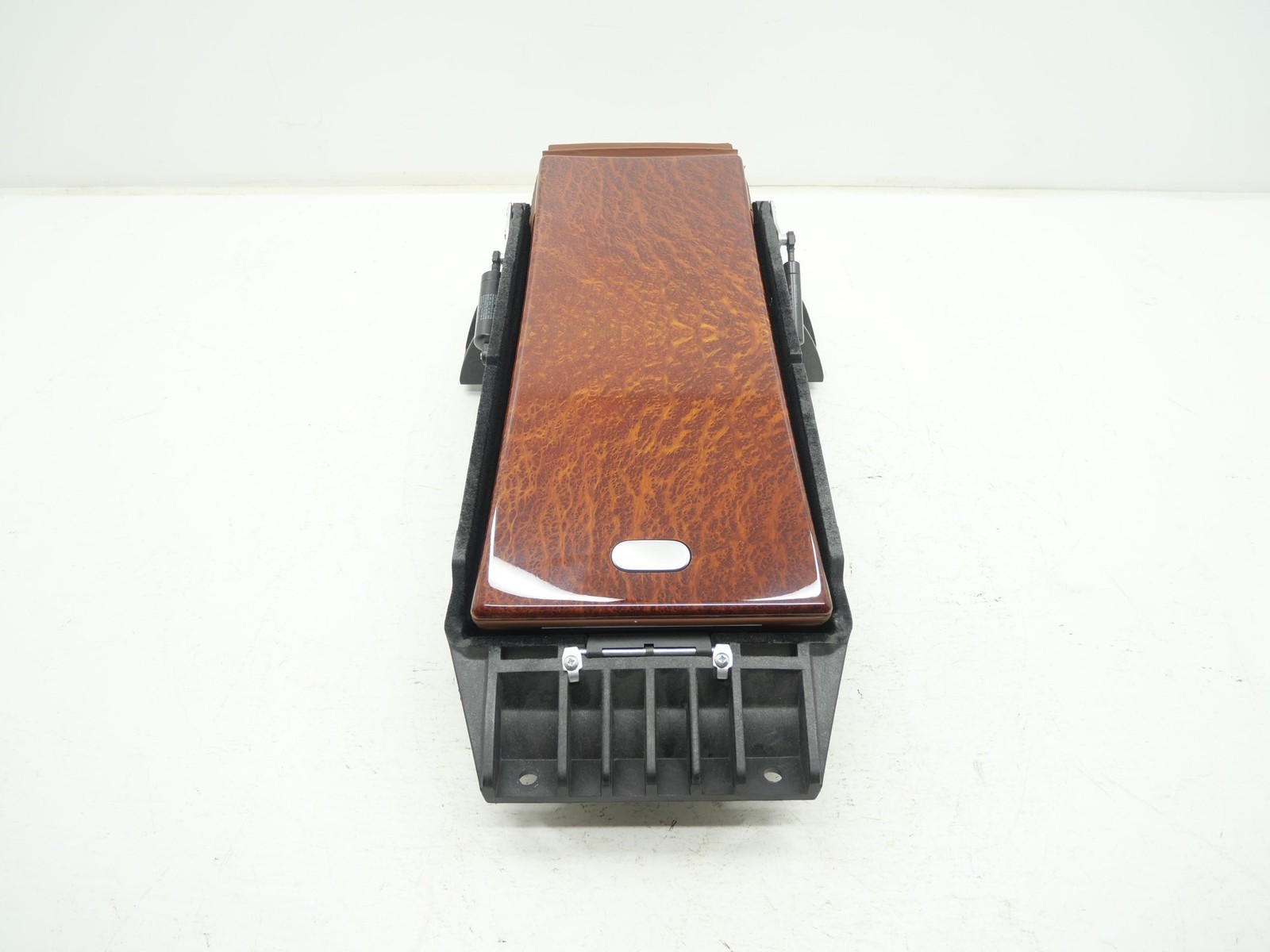 2005 Bentley Continental GT Rear Center Console Arm Rest Wood Saddle Brown OEM