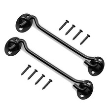 2 Pack 8" Stainless Steel Barn Door Hook and Eye Latch Lock for Cabin Garage ...