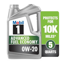 Mobil 1 Advanced Fuel Economy Full Synthetic Motor Oil 0W-20, 5 Quart 31.19 per gallon