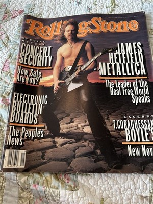 Vintage Rolling Stone Magazine #654 James Hetfield Metallica 1993