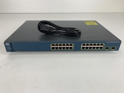 Cisco Catalyst (WS-C3560-24PS-E) PoE 24-Port Rack-Mountable Ethernet Switch