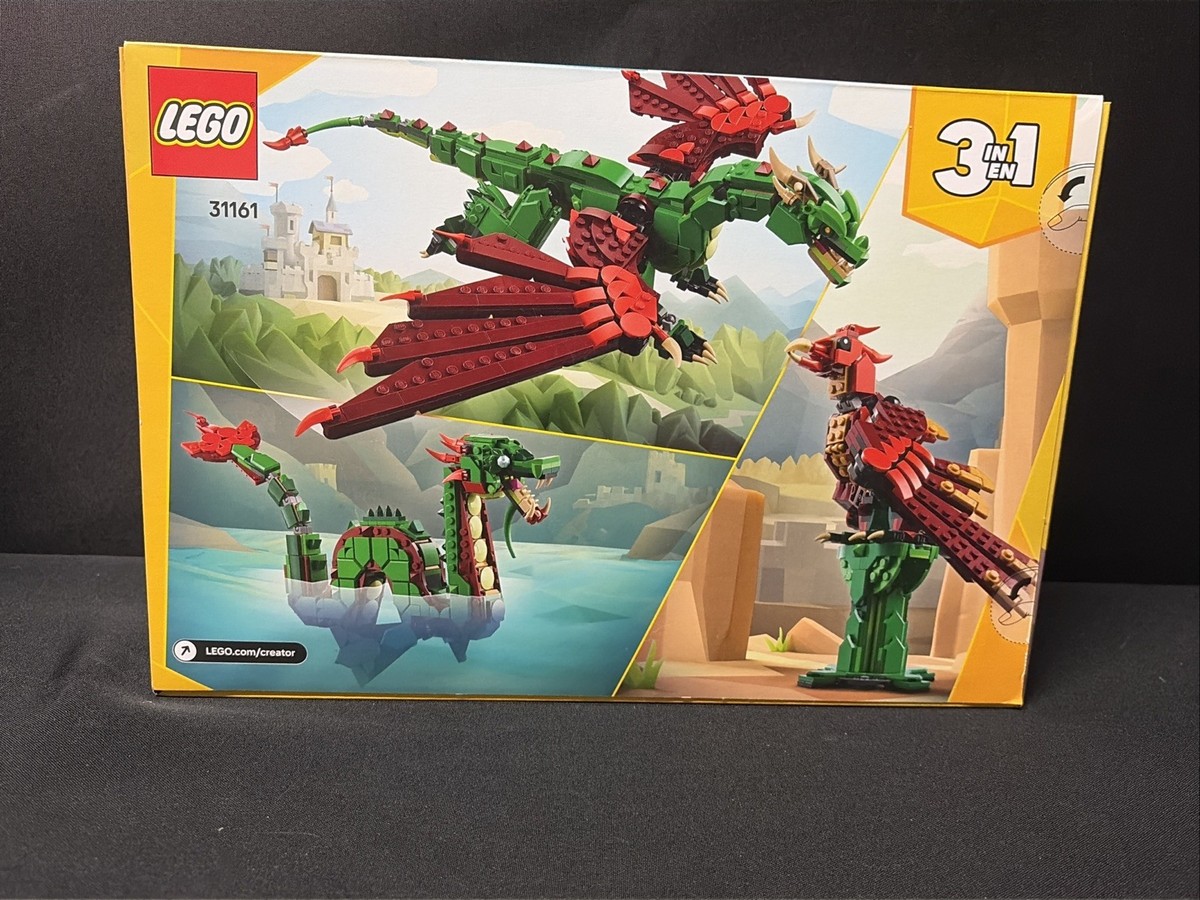 New Sealed: LEGO® Creator Medieval Dragon, 3-in-1 31161