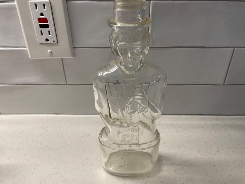 Lincoln Bank Bottle 10 Inch Lawrence Mass