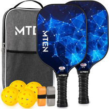 Pickleball Paddles Set of 2/4/1, USAPA Approved Fiberglass Rackets