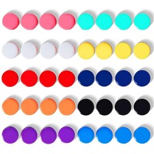Fridge Magnets, 40 Pack 10 Colors Small Strong Round for Whiteboard